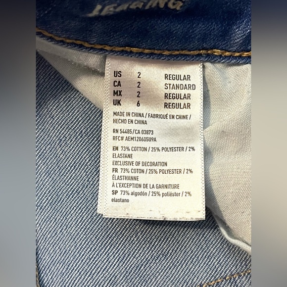 American Eagle Outfitters Women's Super Stretch Jegging Blue Jeans Size 2 - Picture 5 of 15